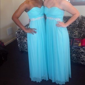Tiffany blue bridesmaid dress